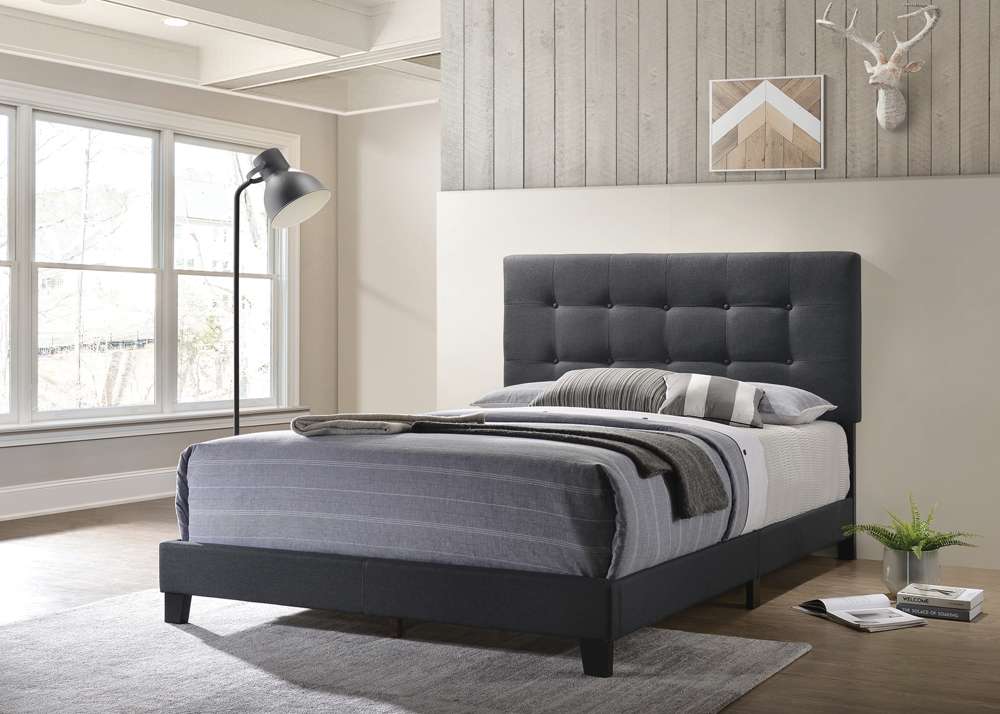 Coaster -  Mapes Upholstered Bed Queen Bed - 305746Q veiw 1