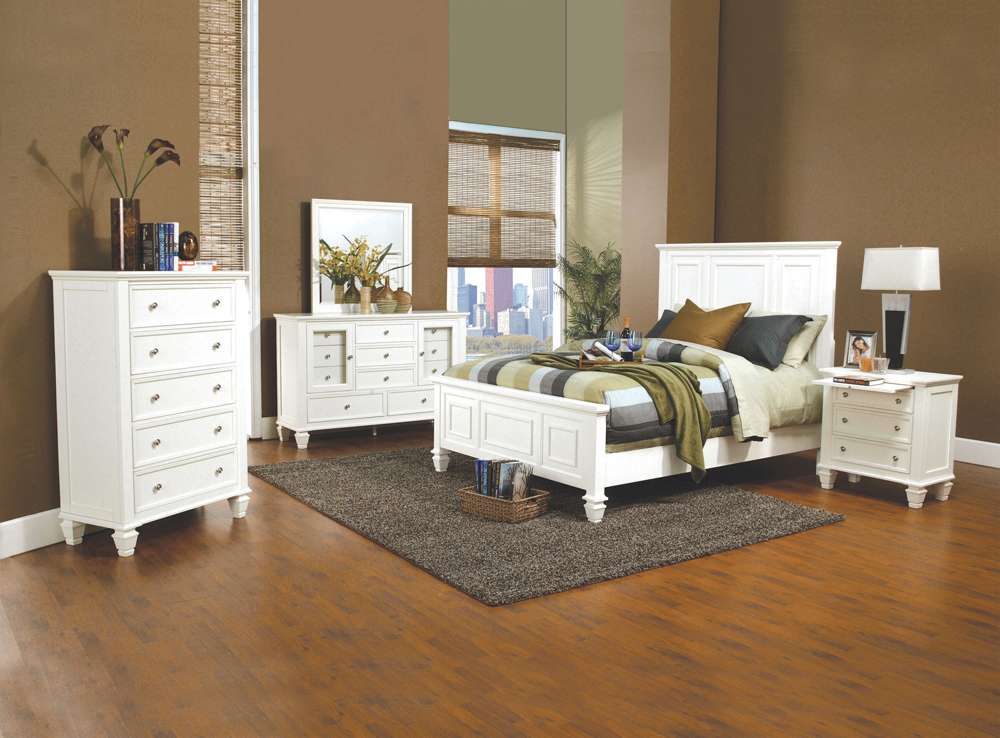 Coaster -  Sandy Beach Q 4Pc Set (Q.Bed,Ns,Dr,Mr) - 201301Q-S4 veiw 1
