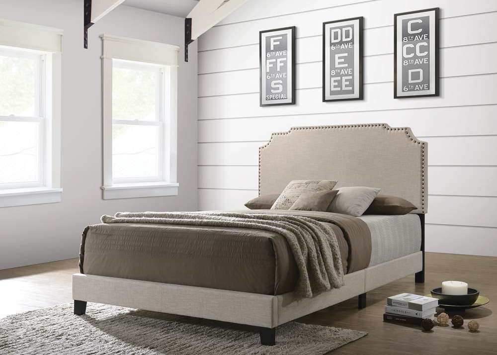 Coaster -  Tamarac Upholstered Bed Queen Bed - 310061Q veiw 1