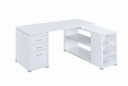 Coaster -  Yvette L-Shape Office Desk - 800516 veiw 1