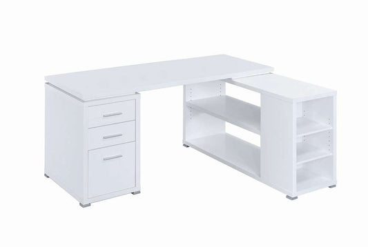 Coaster -  Yvette L-Shape Office Desk - 800516 veiw 1