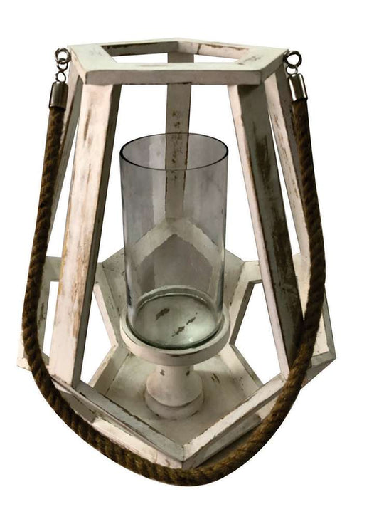 Crestview Collection - Myers Medium Candle Holder with Hemp Handle II - CVCZHN017S veiw 1