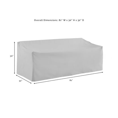 Crosley Furniture - 3 Piece Sectional Cover Set Tan - Sofa, 2 Square Table/Ottoman - MO75013-TA veiw 3