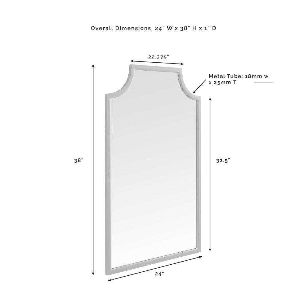 Crosley Furniture - Aimee Bath Mirror Soft Gold - CF6200-GL veiw 3