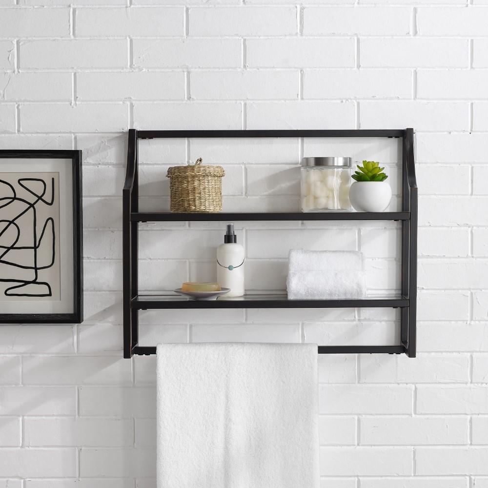 Crosley Furniture - Aimee Wall Shelf Oil Rubbed Bronze - CF6204-BZ veiw 4