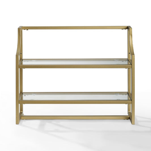 Crosley Furniture - Aimee Wall Shelf Soft Gold - CF6204-GL veiw 1