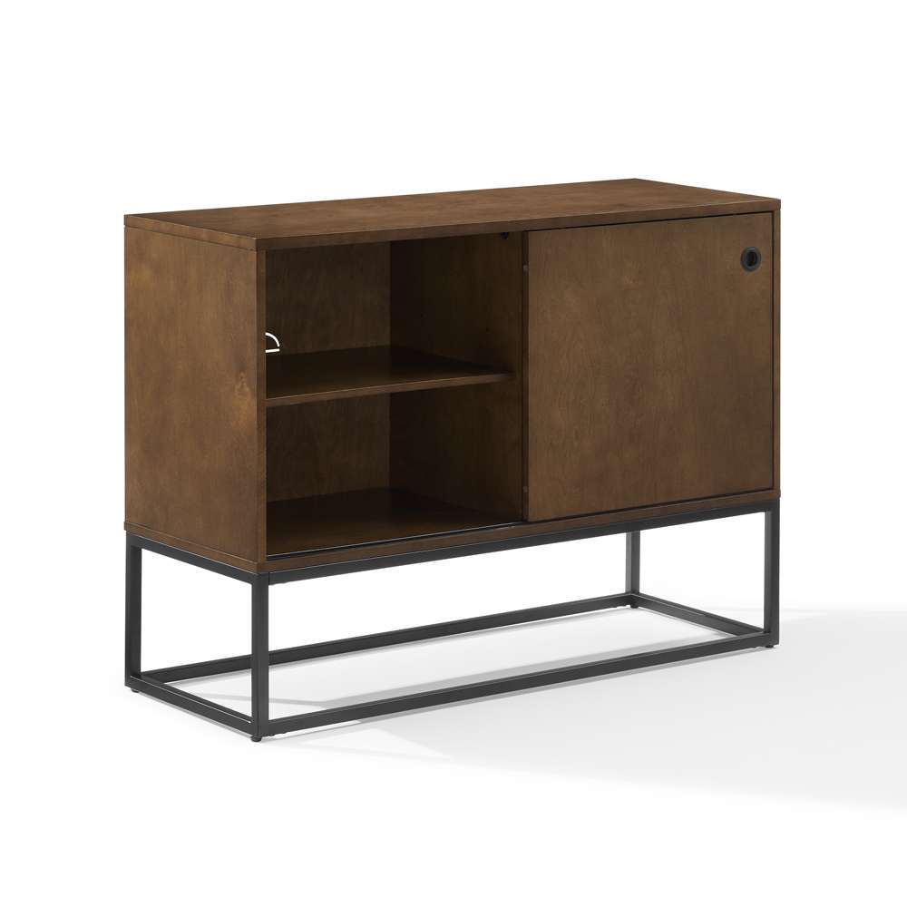Crosley Furniture - Byron Media Console Brown/Black - CF1142BR-MB veiw 2