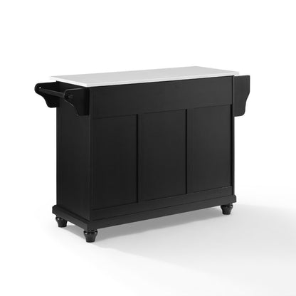 Crosley Furniture - Cambridge Granite Top Full Size Kitchen Island/Cart Black/White - KF30005DBK veiw 4