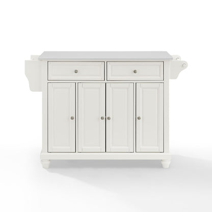 Crosley Furniture - Cambridge Granite Top Full Size Kitchen Island/Cart White/White - KF30005DWH veiw 2
