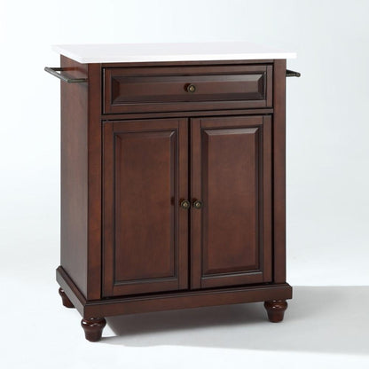 Crosley Furniture - Cambridge Granite Top Portable Kitchen Island/Cart Mahogany/White - KF30020DMA veiw 1