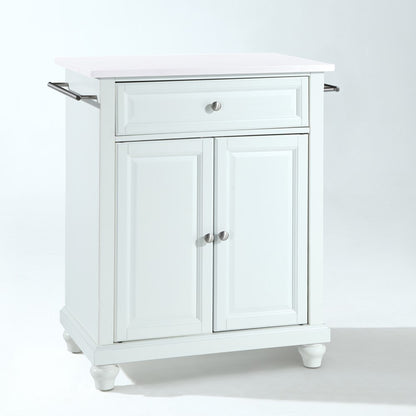 Crosley Furniture - Cambridge Granite Top Portable Kitchen Island/Cart White/White - KF30020DWH veiw 1