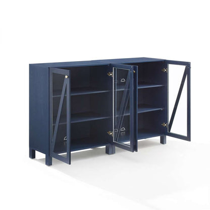 Crosley Furniture Cassai 2Pc Media Storage Cabinet Set White - 2 Storage Pantries - KF13133WH veiw 9