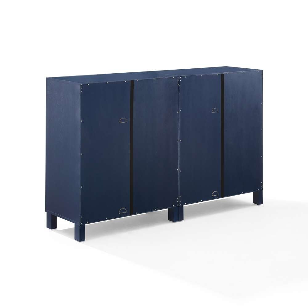 Crosley Furniture Cassai 2Pc Media Storage Cabinet Set White - 2 Storage Pantries - KF13133WH veiw 10