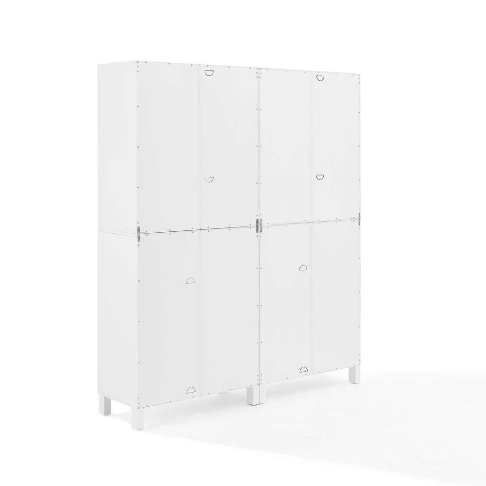 Crosley Furniture Cassai 2Pc Storage Pantry Set White - 2 Tall Pantries - KF33027WH veiw 12