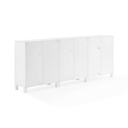Crosley Furniture Cassai 3Pc Media Storage Cabinet Set White - 3 Storage Pantries - KF13134WH veiw 10