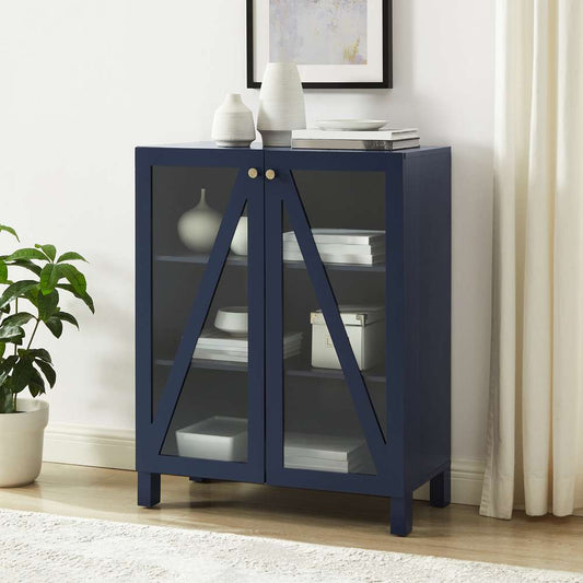 Crosley Furniture Cassai Stackable Storage Pantry Navy - CF3126-NV veiw 1
