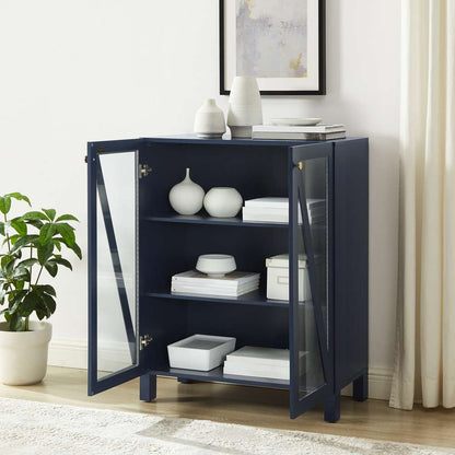 Crosley Furniture Cassai Stackable Storage Pantry Navy - CF3126-NV veiw 3