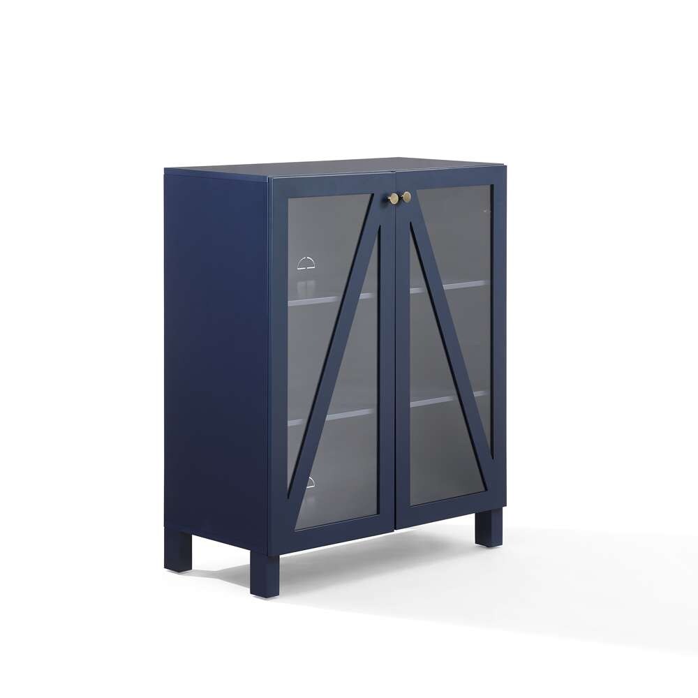 Crosley Furniture Cassai Stackable Storage Pantry Navy - CF3126-NV veiw 9