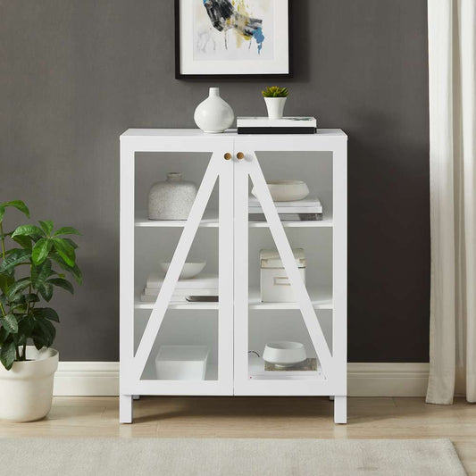 Crosley Furniture Cassai Stackable Storage Pantry White - CF3126-WH veiw 2