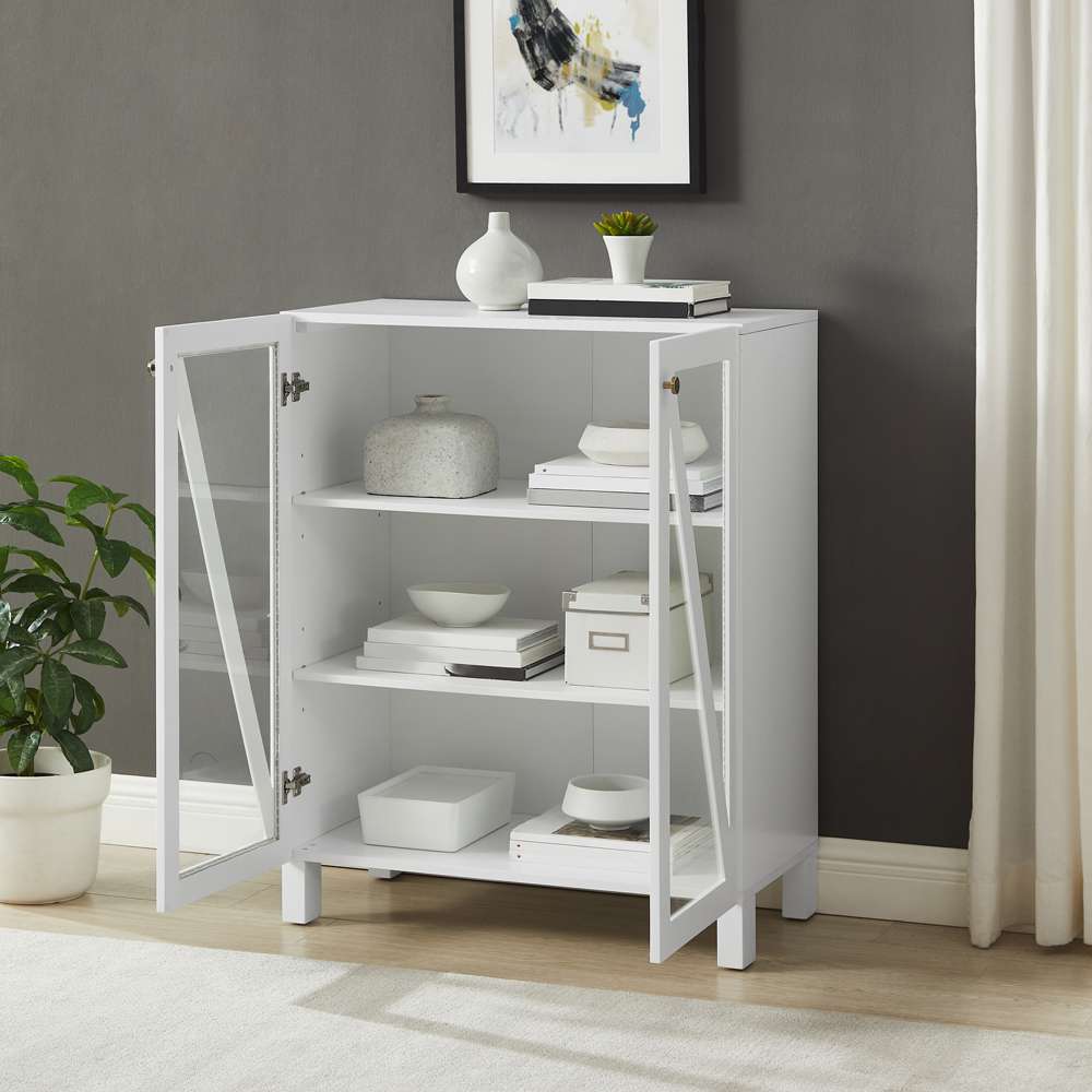 Crosley Furniture Cassai Stackable Storage Pantry White - CF3126-WH veiw 3