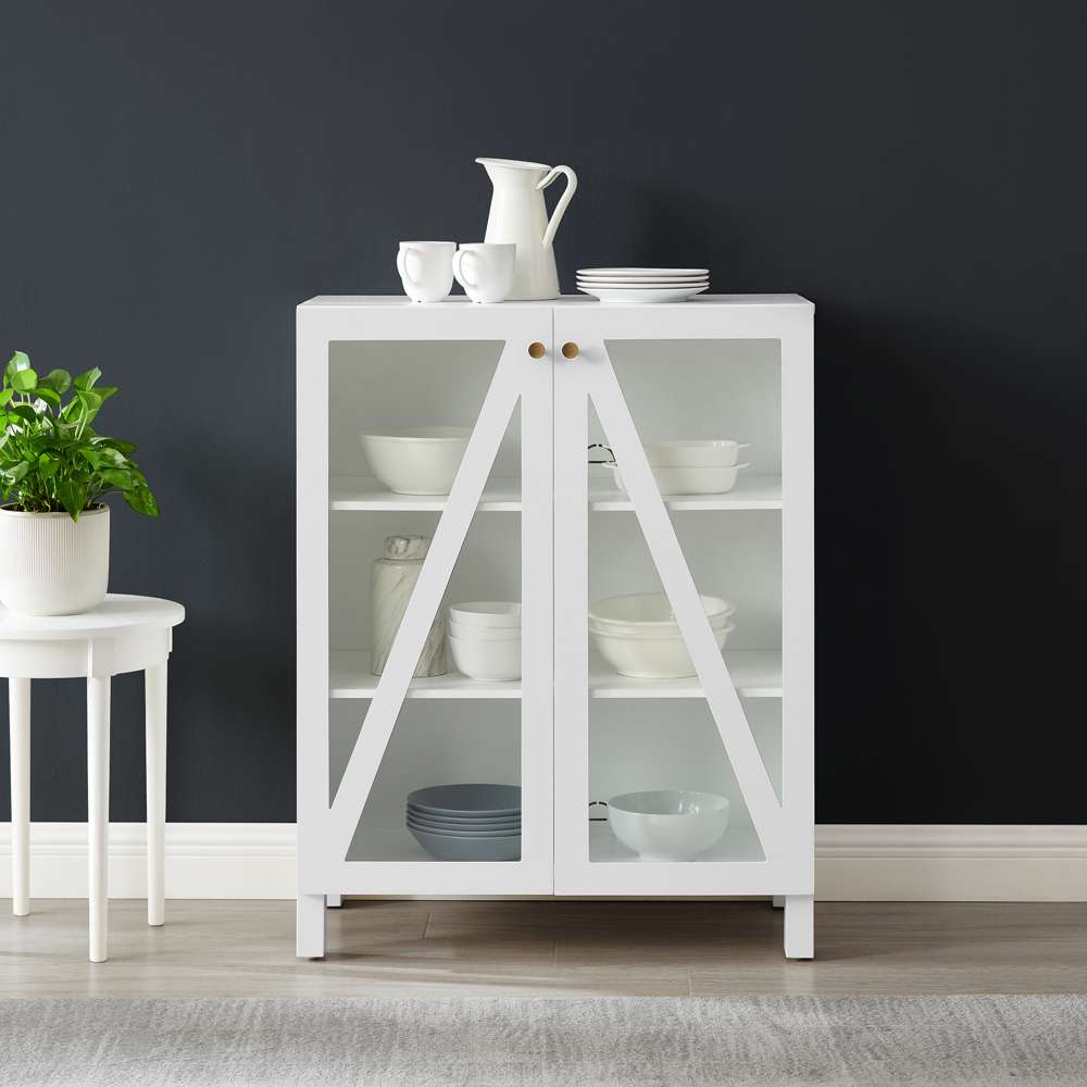 Crosley Furniture Cassai Stackable Storage Pantry White - CF3126-WH veiw 5