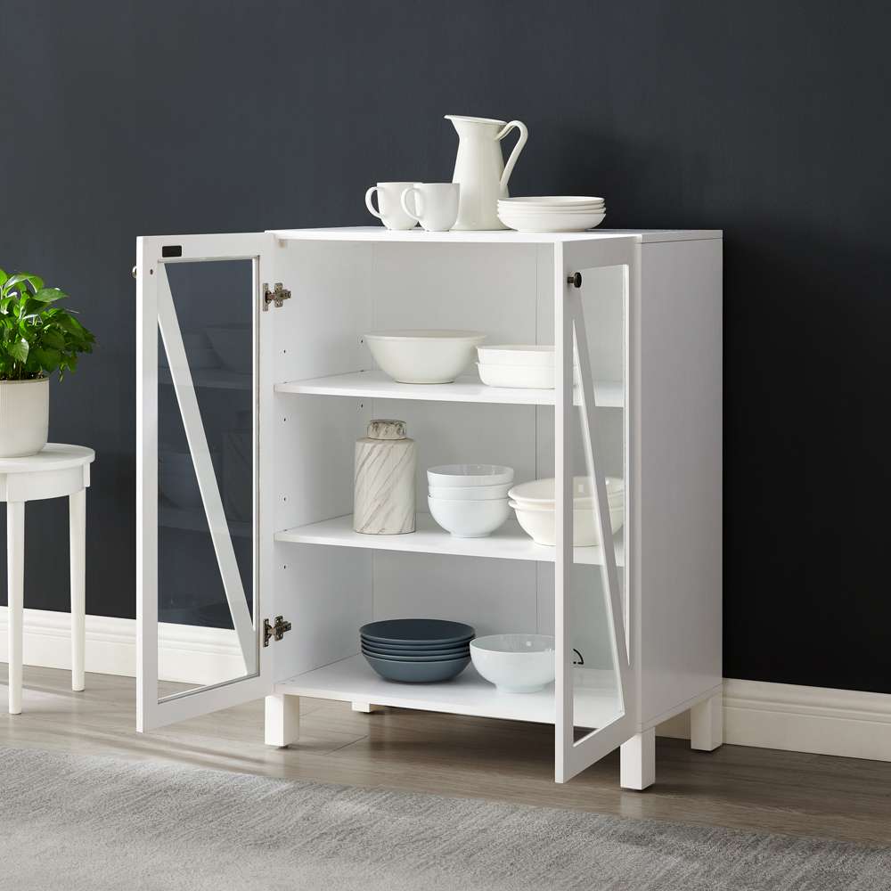 Crosley Furniture Cassai Stackable Storage Pantry White - CF3126-WH veiw 6