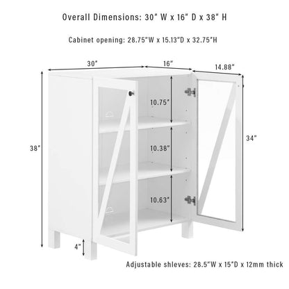 Crosley Furniture Cassai Stackable Storage Pantry White - CF3126-WH veiw 13