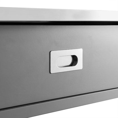 Crosley Furniture - Chloe Stainless Steel Top Kitchen Island/Cart Gray/Stainless Steel - CF3027SS-GY veiw 6
