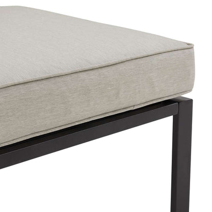 Crosley Furniture - Clark Outdoor Metal Sectional Center Chair Taupe/Matte Black - KO70373MB-TE veiw 6