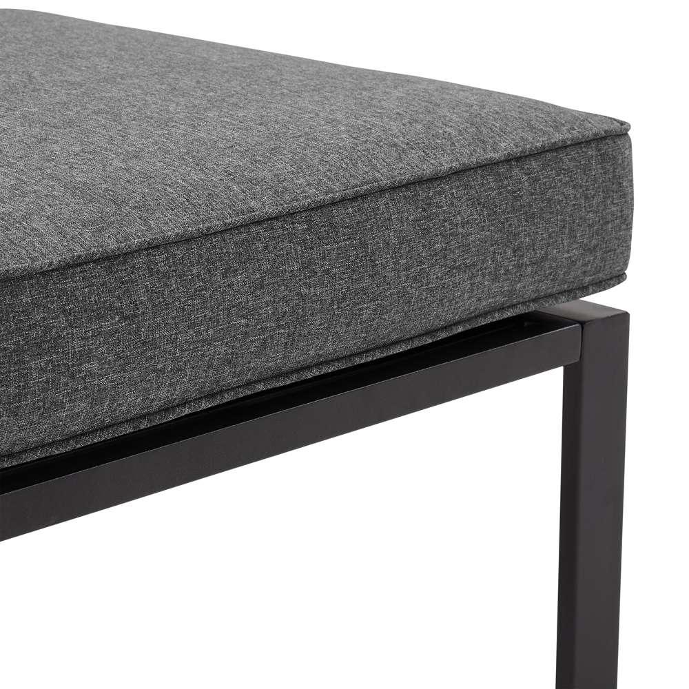 Crosley Furniture - Clark Outdoor Metal Sectional Left Side Loveseat Charcoal/Matte Black - KO70370MB-CL veiw 6