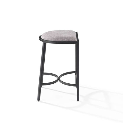 Crosley Furniture - Ellery 2Pc Counter Stool Set Gray/Matte Black - 2 Stools - CF502624MB-GY veiw 4