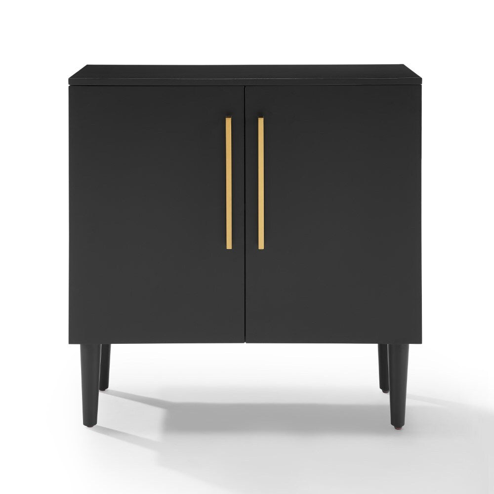 Crosley Furniture - Everett Console Cabinet Matte Black - CF6122-MB veiw 2