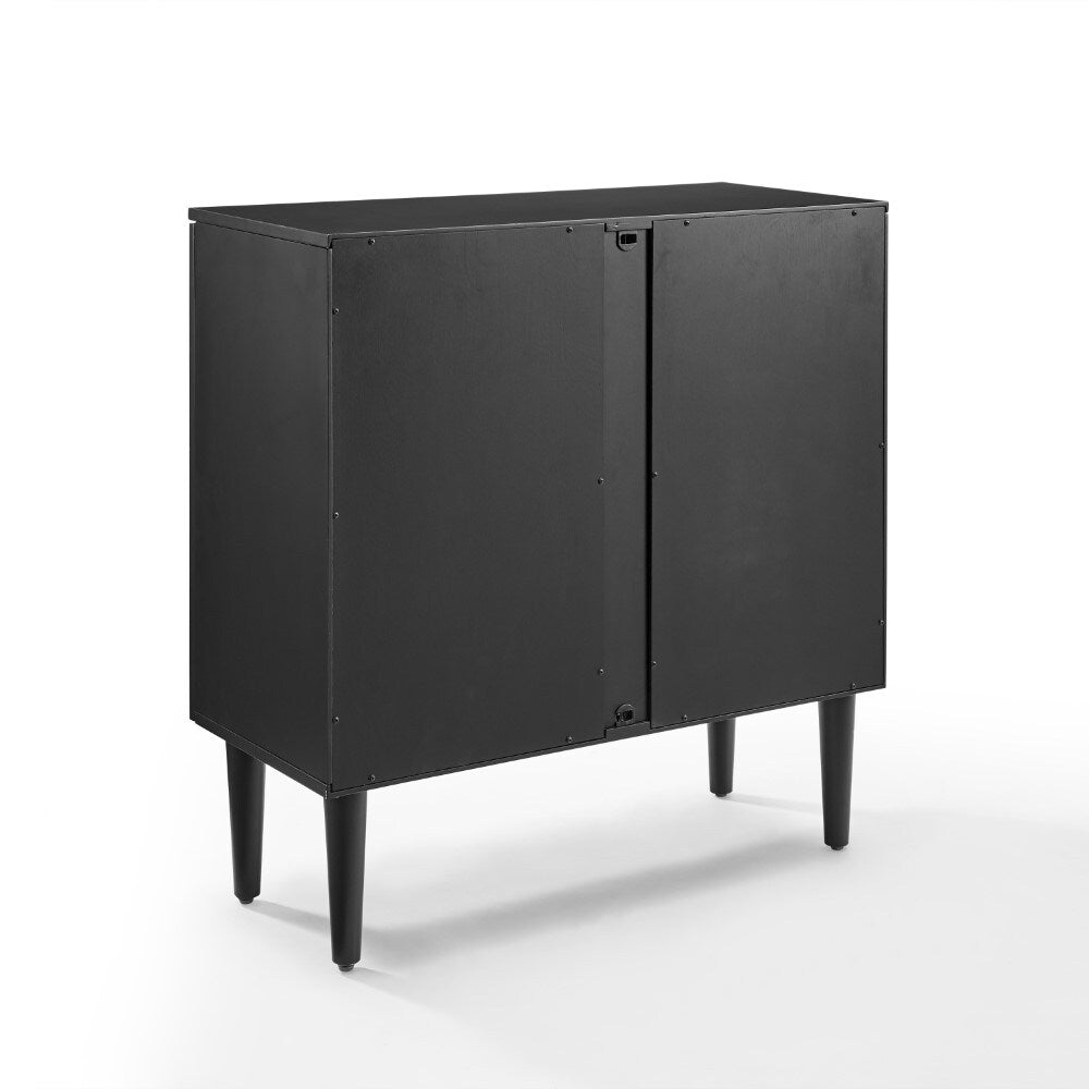 Crosley Furniture - Everett Console Cabinet Matte Black - CF6122-MB veiw 4