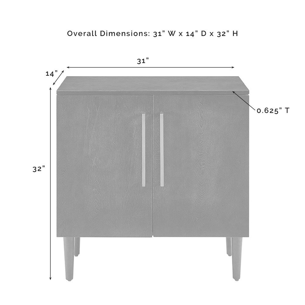 Crosley Furniture - Everett Console Cabinet Matte Black - CF6122-MB veiw 7