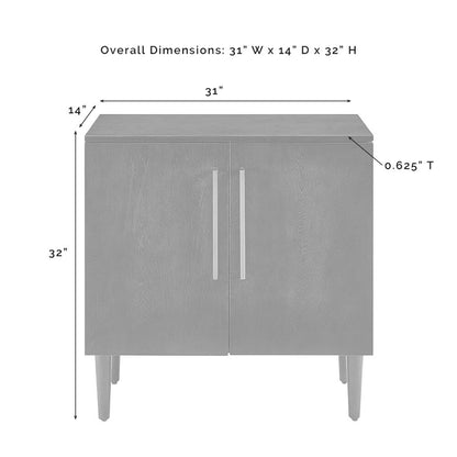 Crosley Furniture - Everett Console Cabinet Matte Black - CF6122-MB veiw 7