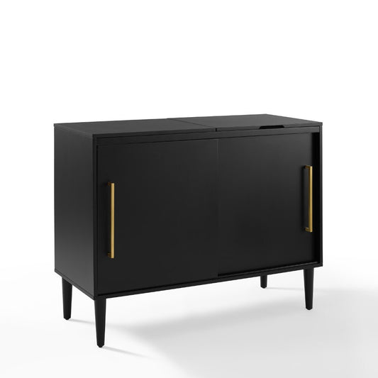 Crosley Furniture - Everett Media Console Matte Black - CF1103-MB veiw 2