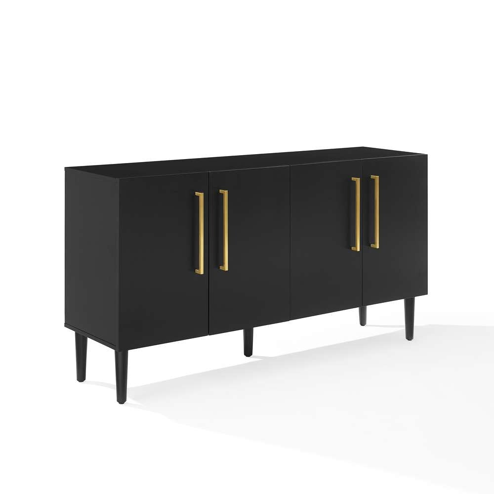 Crosley Furniture - Everett Sideboard Matte Black - CF4214-MB veiw 2