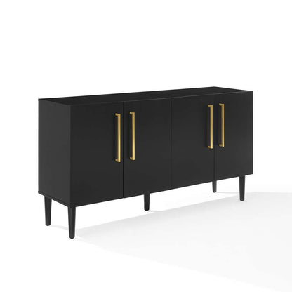 Crosley Furniture - Everett Sideboard Matte Black - CF4214-MB veiw 2