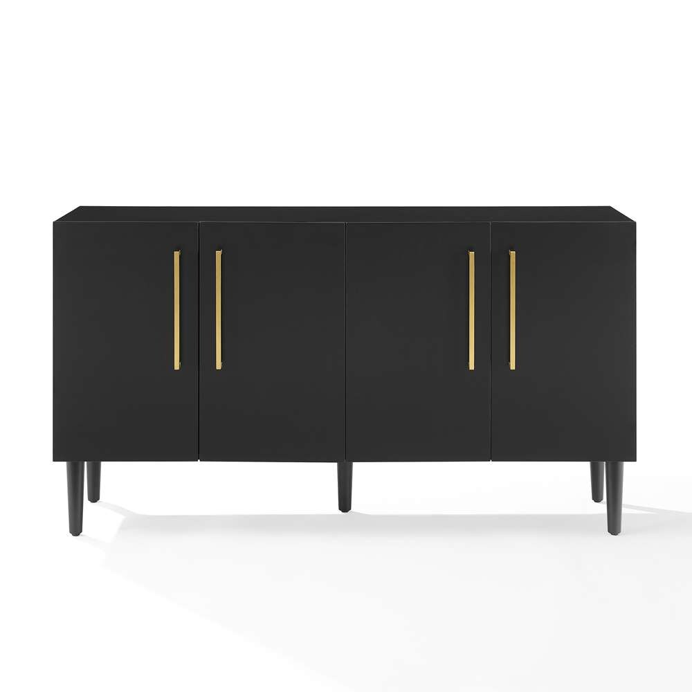 Crosley Furniture - Everett Sideboard Matte Black - CF4214-MB veiw 3