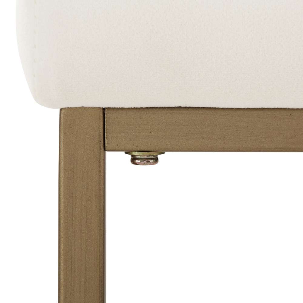 Crosley Furniture - Harlowe 2Pc Bar Stool Set Creme/ Gold (Set of 2) - CF501930-CR veiw 3