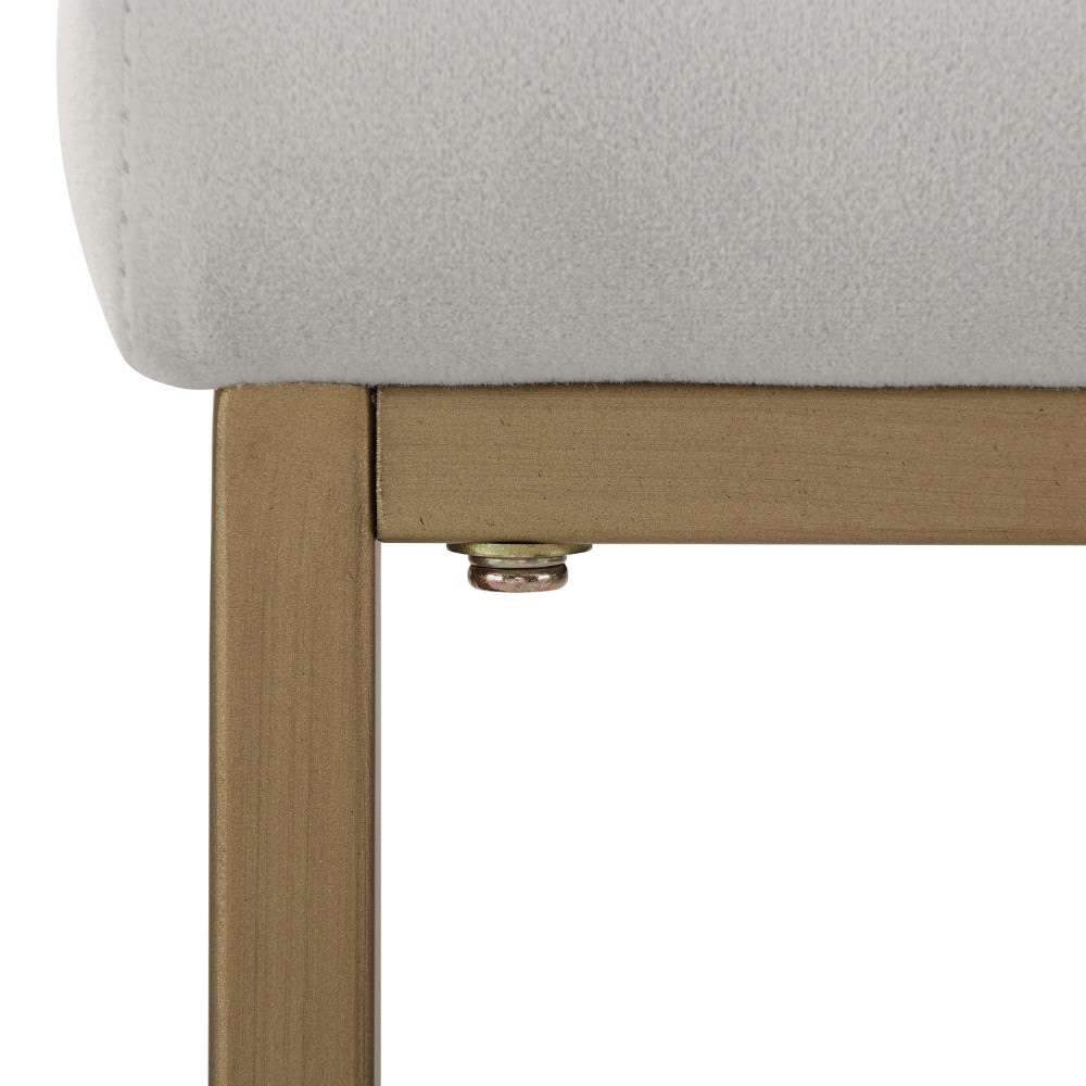Crosley Furniture - Harlowe 2Pc Counter Stool Set Gray/ Gold (Set of 2) - CF501924-GY veiw 4