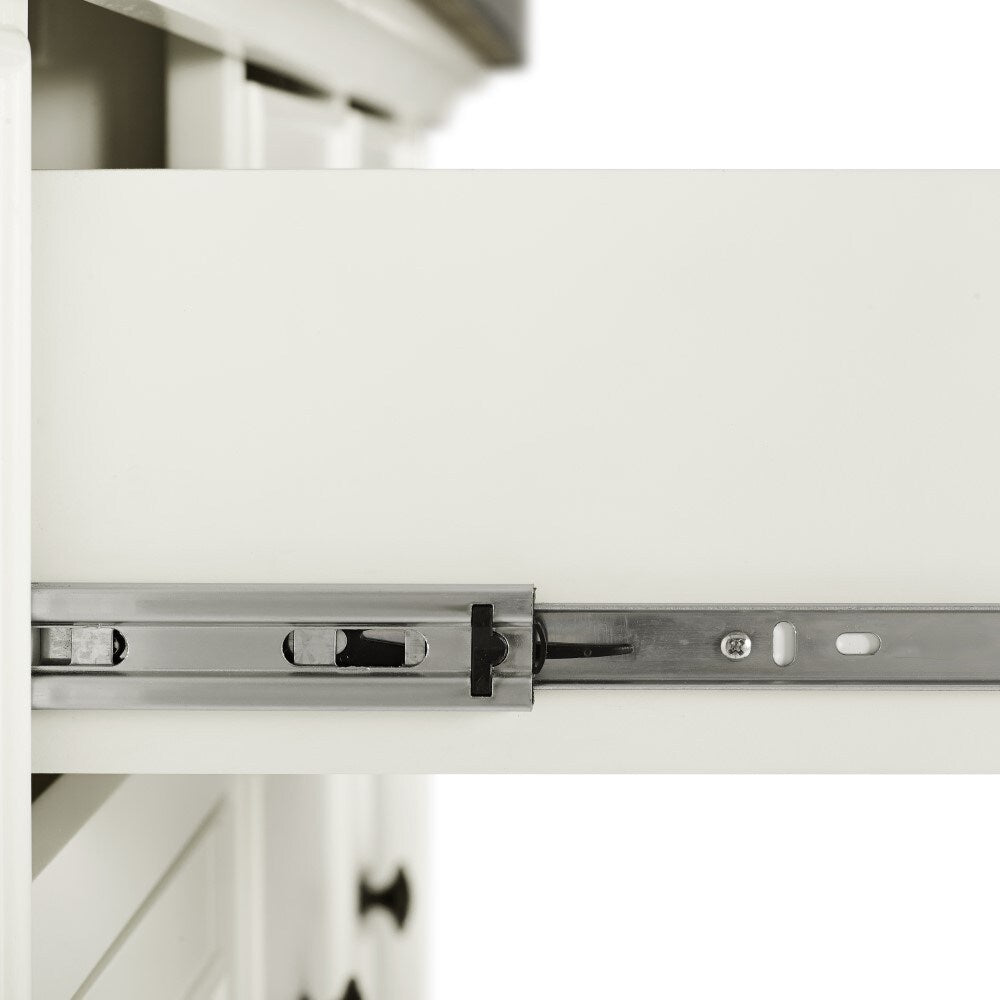 Crosley Furniture - Julia Kitchen Island White/Stainless Steel - KF30025AWH veiw 6