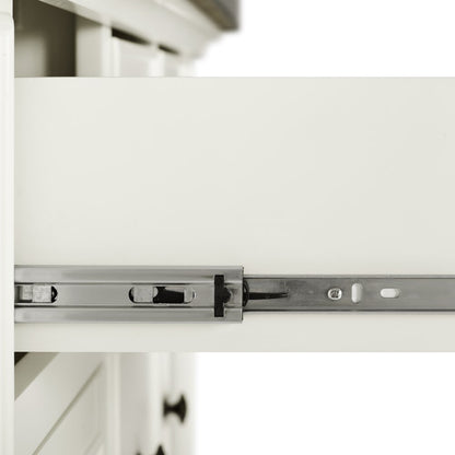 Crosley Furniture - Julia Kitchen Island White/Stainless Steel - KF30025AWH veiw 6