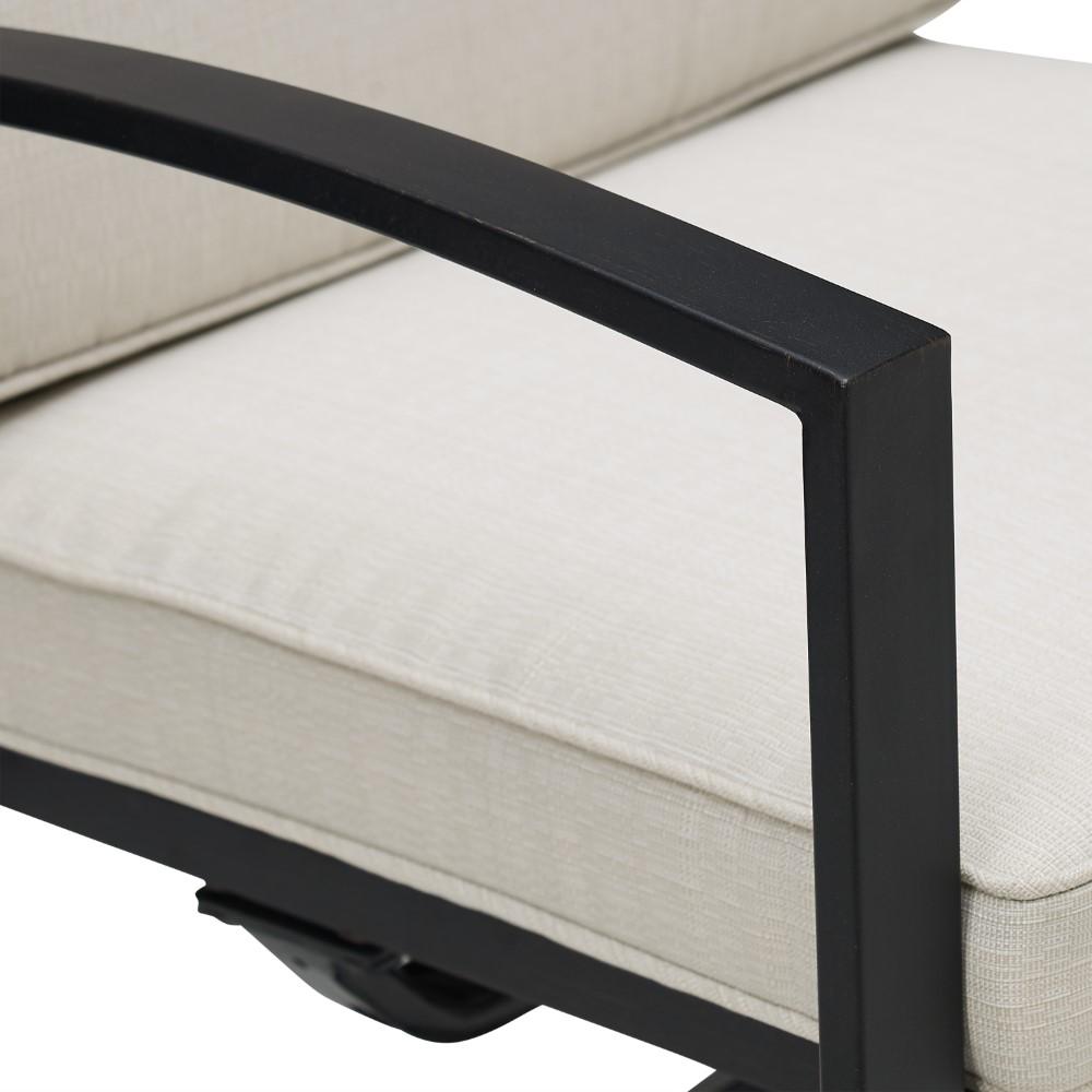 Crosley Furniture - Kaplan 2 Piece Outdoor Dining Swivel Chair Set Oatmeal/Oil Rubbed Bronze - 2 Swivel Chairs - KO60026BZ-OL veiw 6