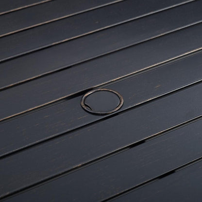 Crosley Furniture - Kaplan 7 Piece Outdoor Dining Set Mist/Oil Rubbed Bronze - Table & 6 Swivel Chairs - KO60022BZ-MI veiw 5