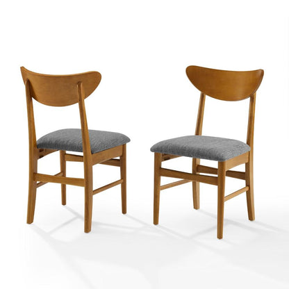 Crosley Furniture - Landon 2 Piece Wood Dining Chairs With Upholstered Seat Acorn - 2 Wood Back Chairs - CF6021-AC veiw 1