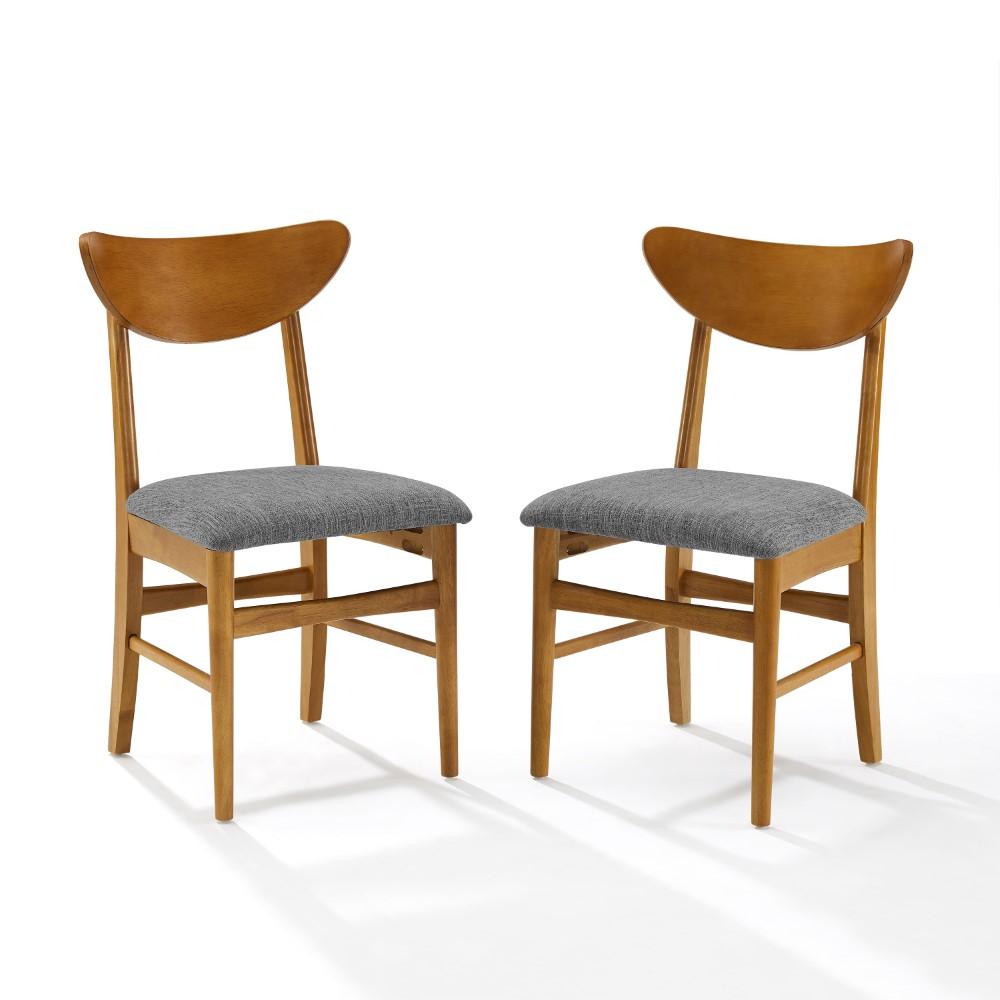 Crosley Furniture - Landon 2 Piece Wood Dining Chairs With Upholstered Seat Acorn - 2 Wood Back Chairs - CF6021-AC veiw 2
