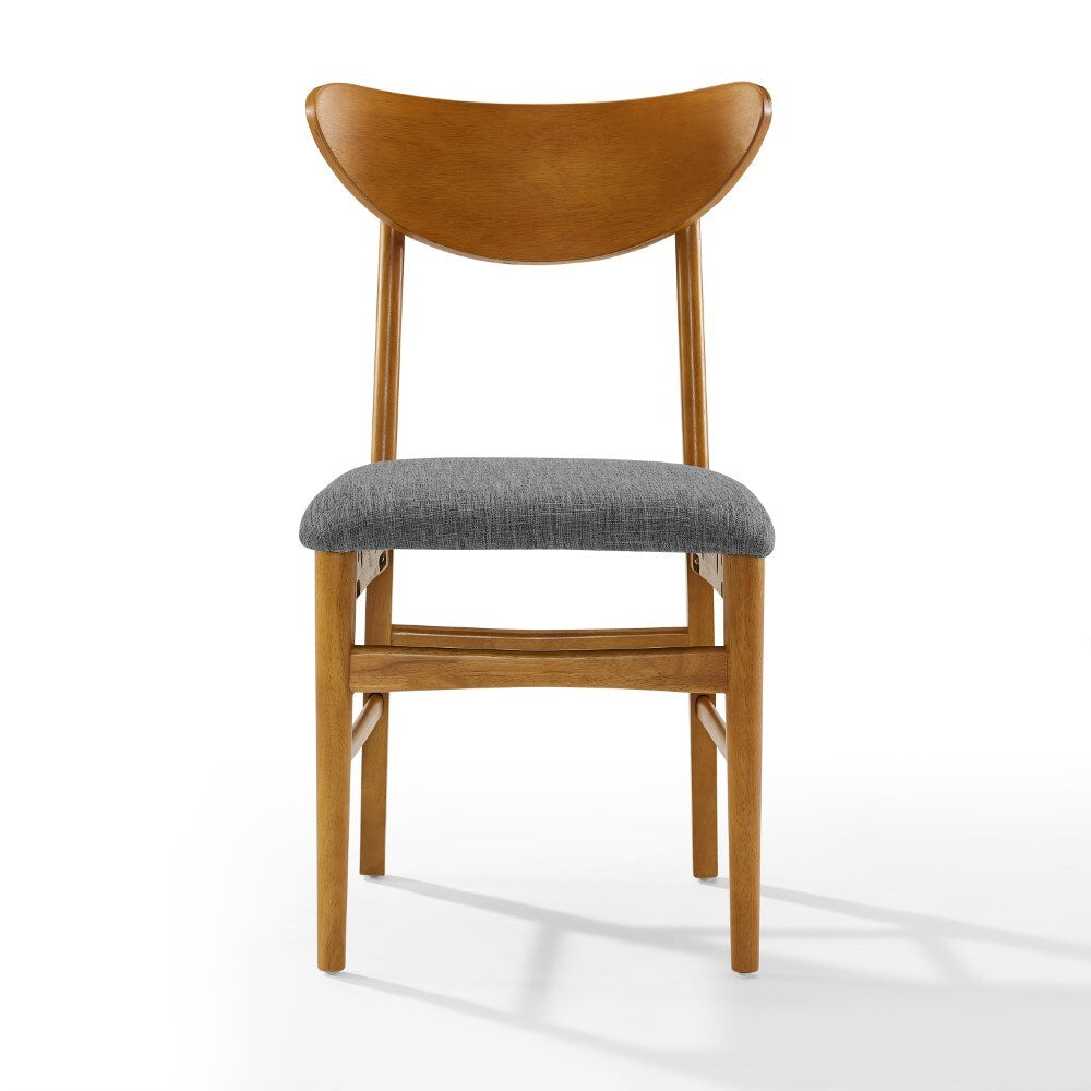 Crosley Furniture - Landon 2 Piece Wood Dining Chairs With Upholstered Seat Acorn - 2 Wood Back Chairs - CF6021-AC veiw 4