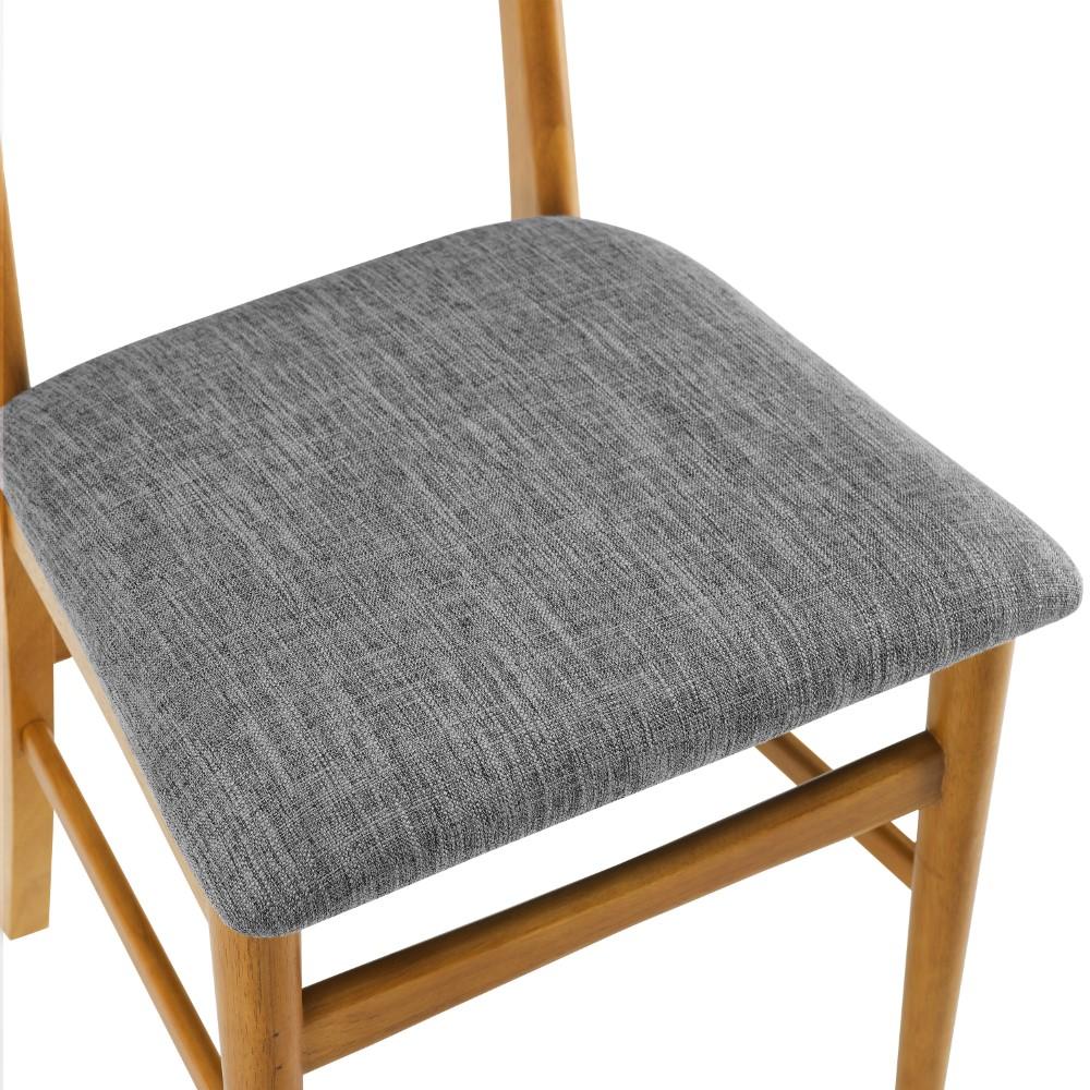 Crosley Furniture - Landon 2 Piece Wood Dining Chairs With Upholstered Seat Acorn - 2 Wood Back Chairs - CF6021-AC veiw 6