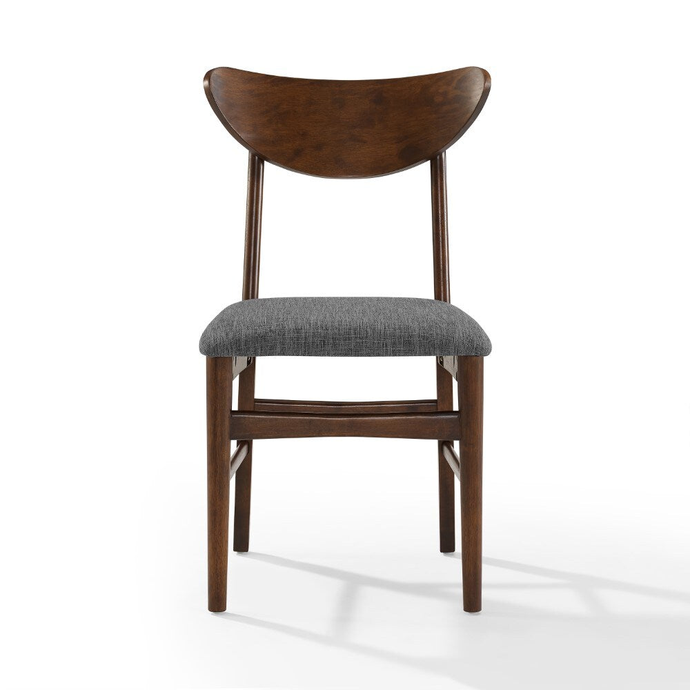 Crosley Furniture - Landon 2 Piece Wood Dining Chairs With Upholstered Seat Mahogany - 2 Wood Back Chairs - CF6021-MA veiw 4